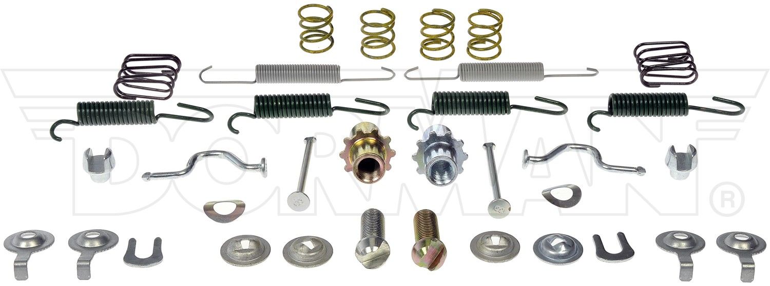 Front View of Rear Parking Brake Hardware Kit DORMAN HW17395