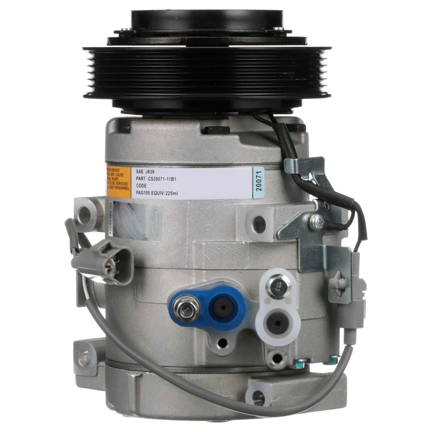 Front View of A/C Compressor DELPHI CS20071