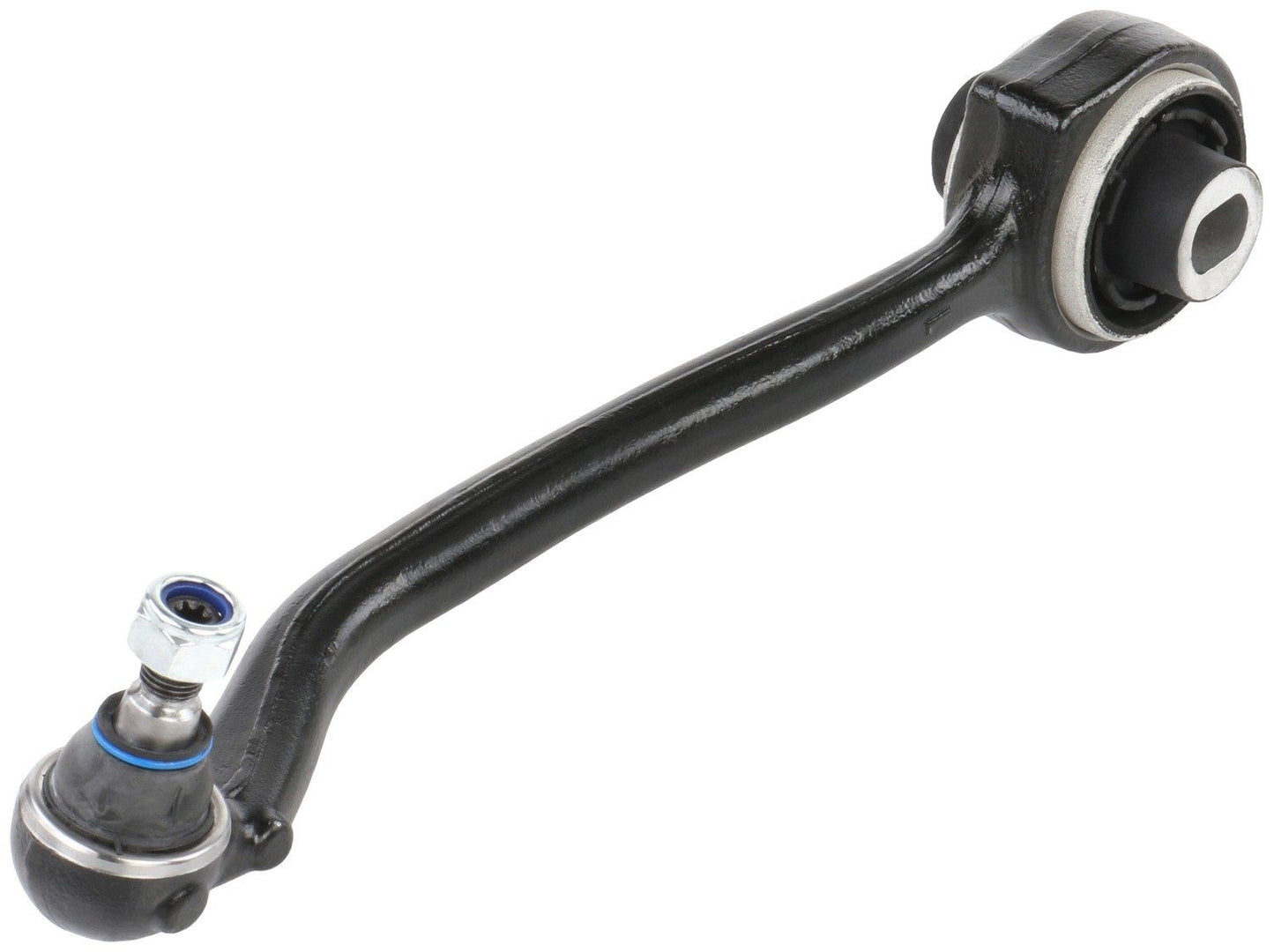 Angle View of Front Rear Left Suspension Control Arm and Ball Joint Assembly DELPHI TC1281