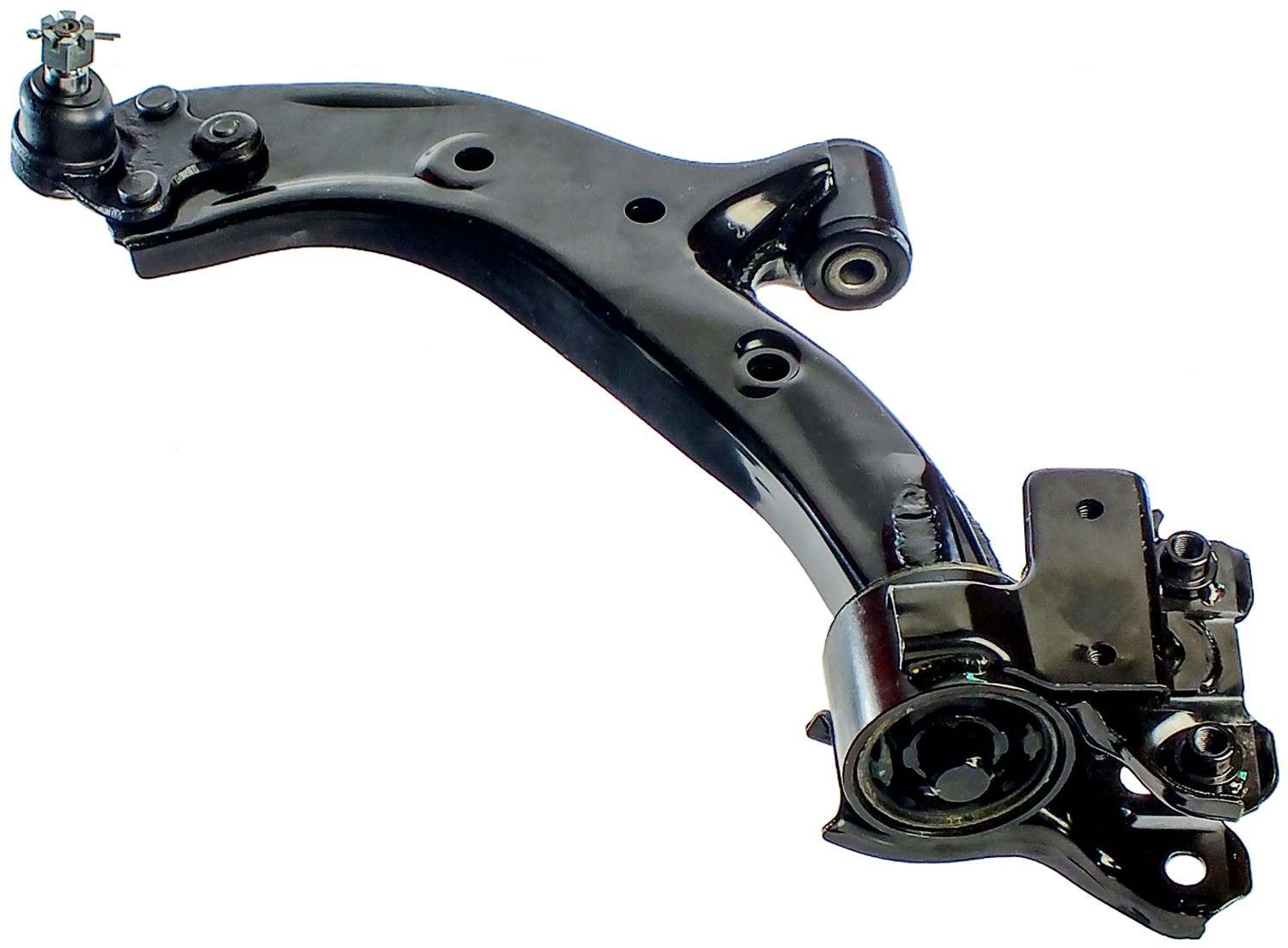 Angle View of Front Left Suspension Control Arm and Ball Joint Assembly DELPHI TC2871