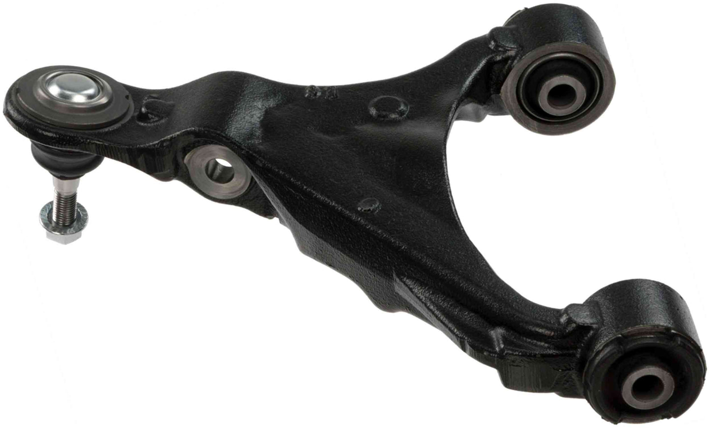 Angle View of Front Upper Left Suspension Control Arm and Ball Joint Assembly DELPHI TC3026