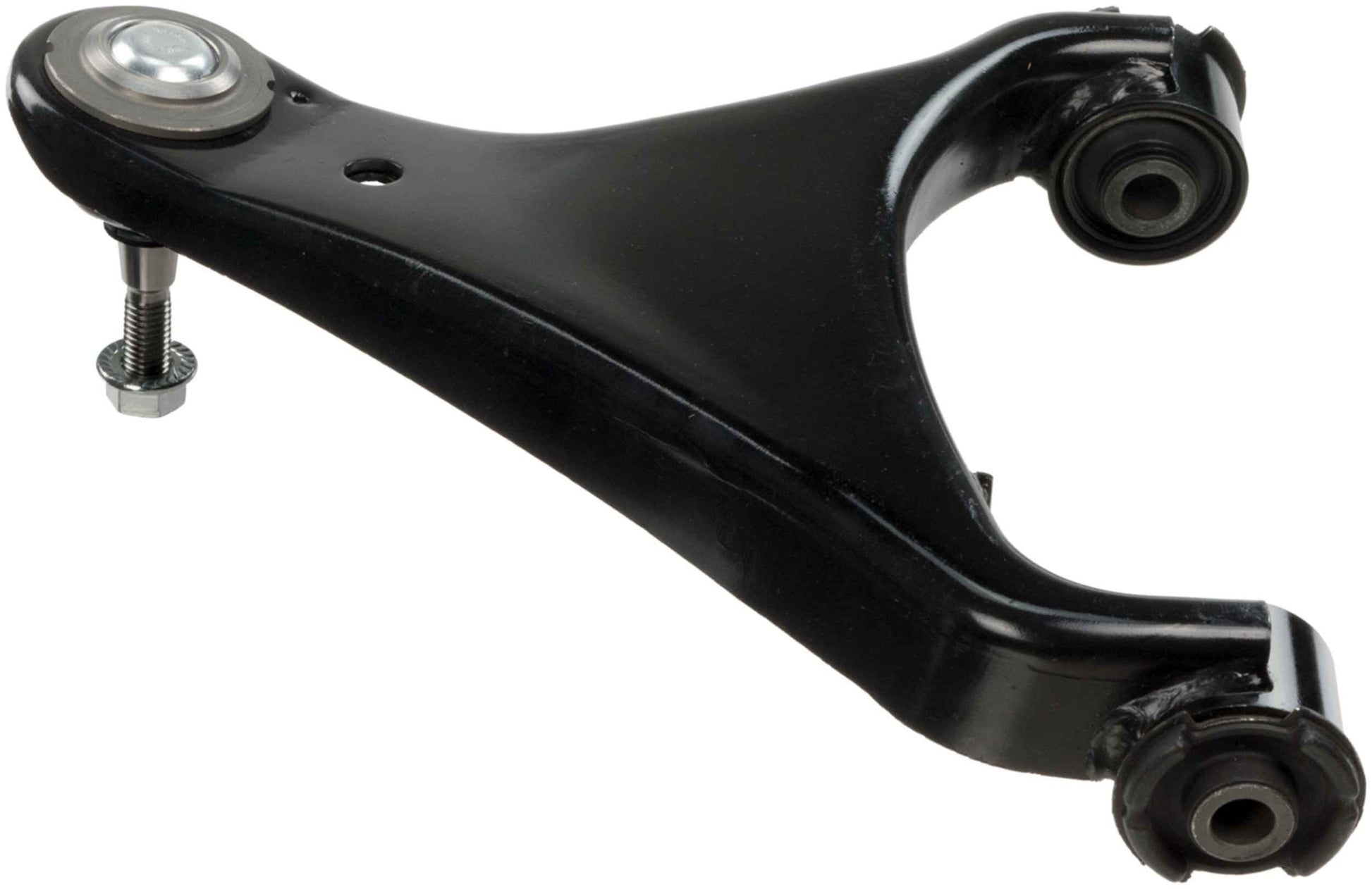 Angle View of Front Upper Left Suspension Control Arm and Ball Joint Assembly DELPHI TC3030