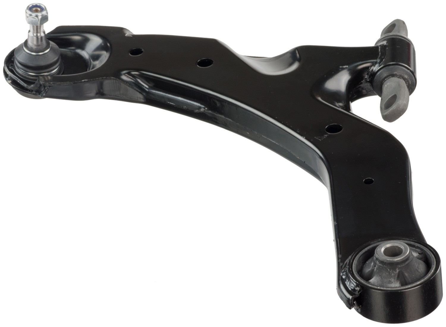 Angle View of Front Left Suspension Control Arm and Ball Joint Assembly DELPHI TC3245