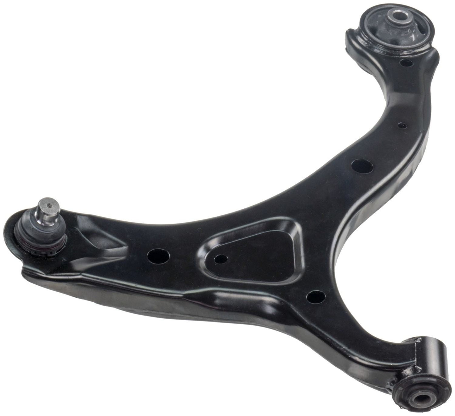 Angle View of Front Left Suspension Control Arm and Ball Joint Assembly DELPHI TC3292