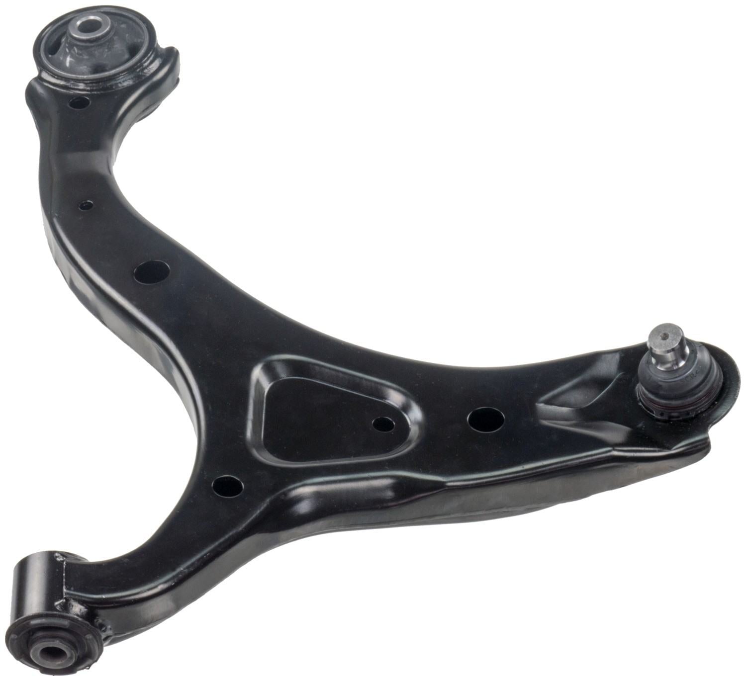 Angle View of Front Right Suspension Control Arm and Ball Joint Assembly DELPHI TC3293