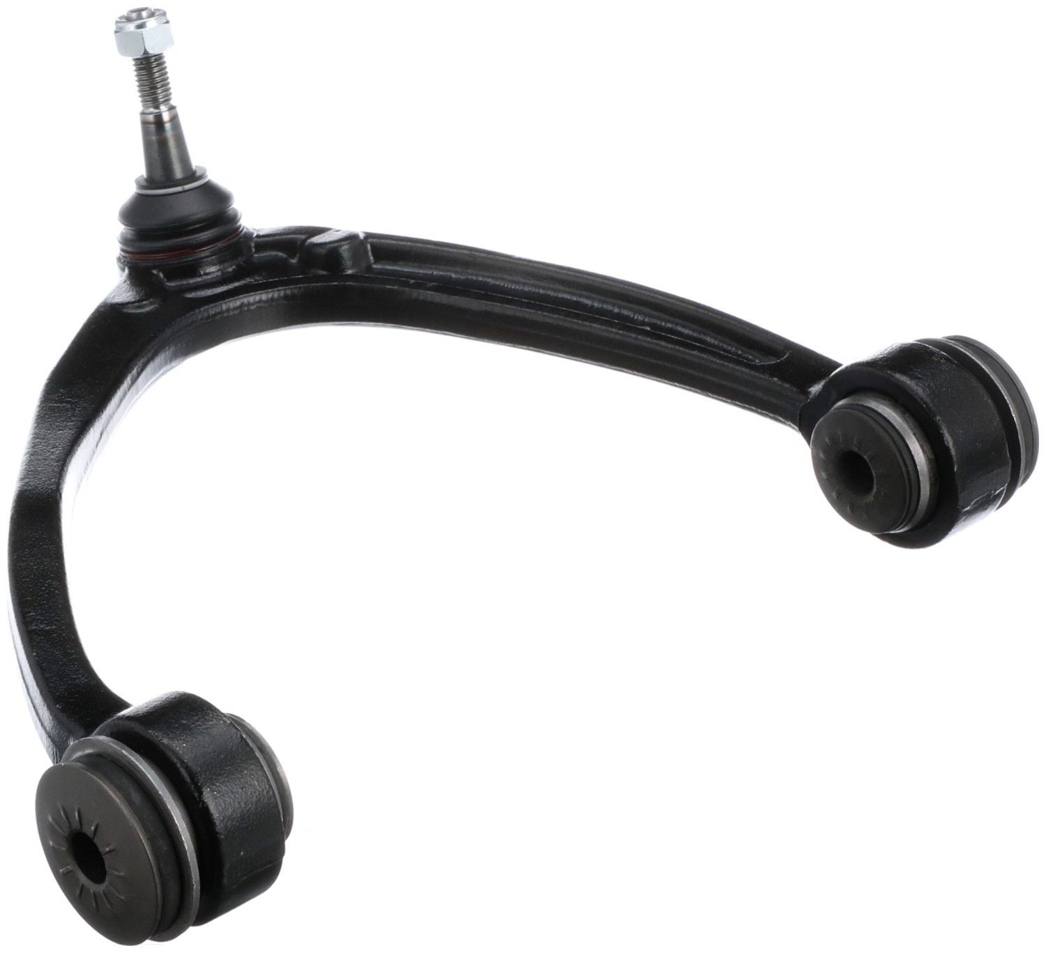 Angle View of Front Upper Left Suspension Control Arm and Ball Joint Assembly DELPHI TC5189