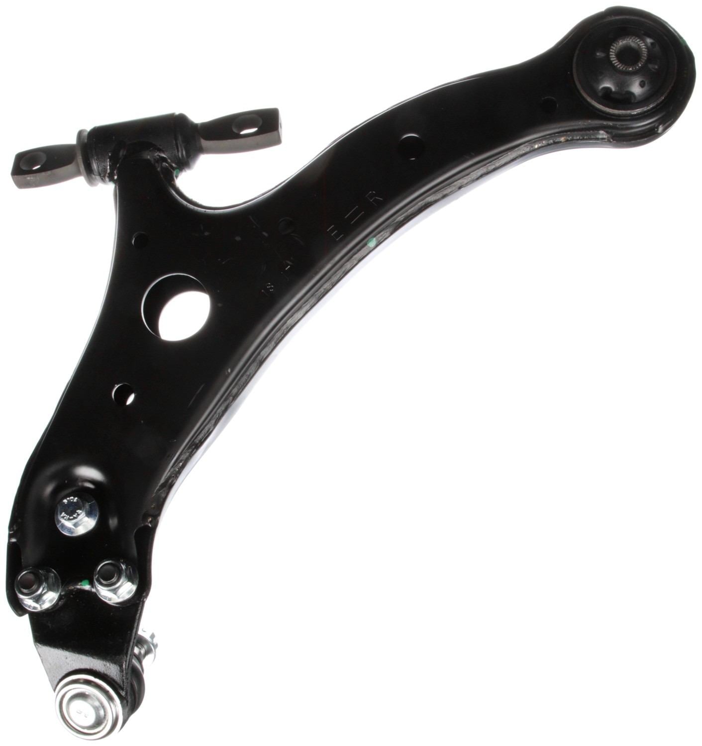 Bottom View of Front Right Suspension Control Arm and Ball Joint Assembly DELPHI TC5614