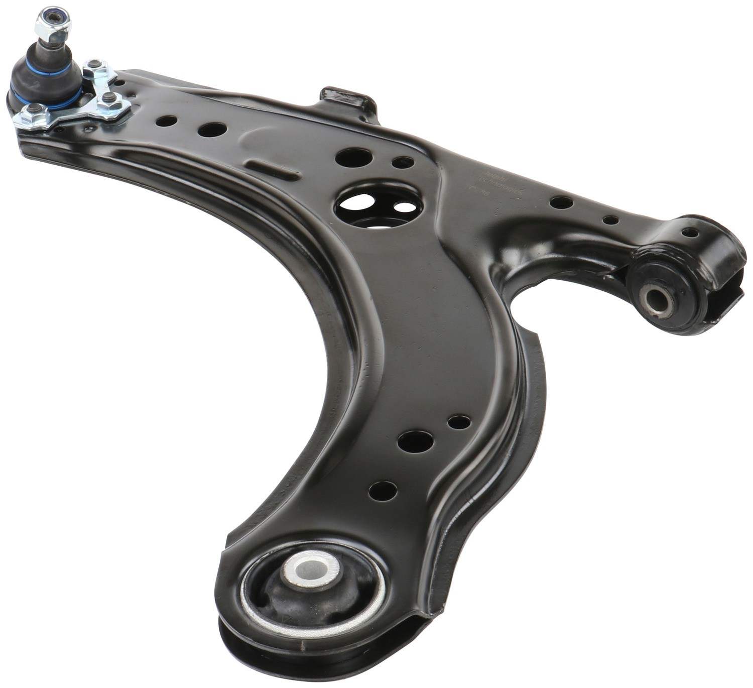 Angle View of Front Left Suspension Control Arm and Ball Joint Assembly DELPHI TC786