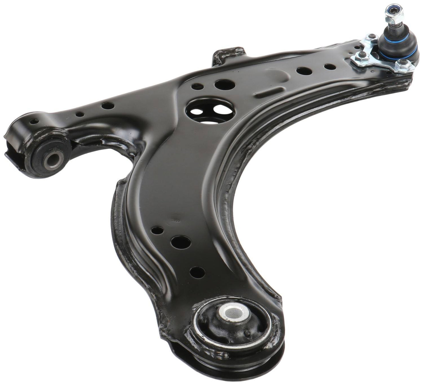 Angle View of Front Right Suspension Control Arm and Ball Joint Assembly DELPHI TC787