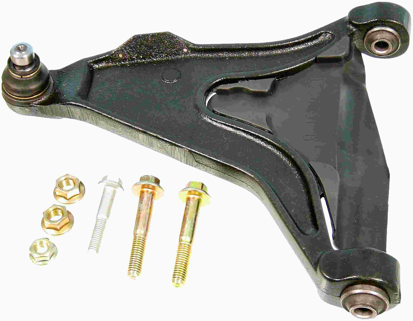 Angle View of Front Left Suspension Control Arm and Ball Joint Assembly DELPHI TC876