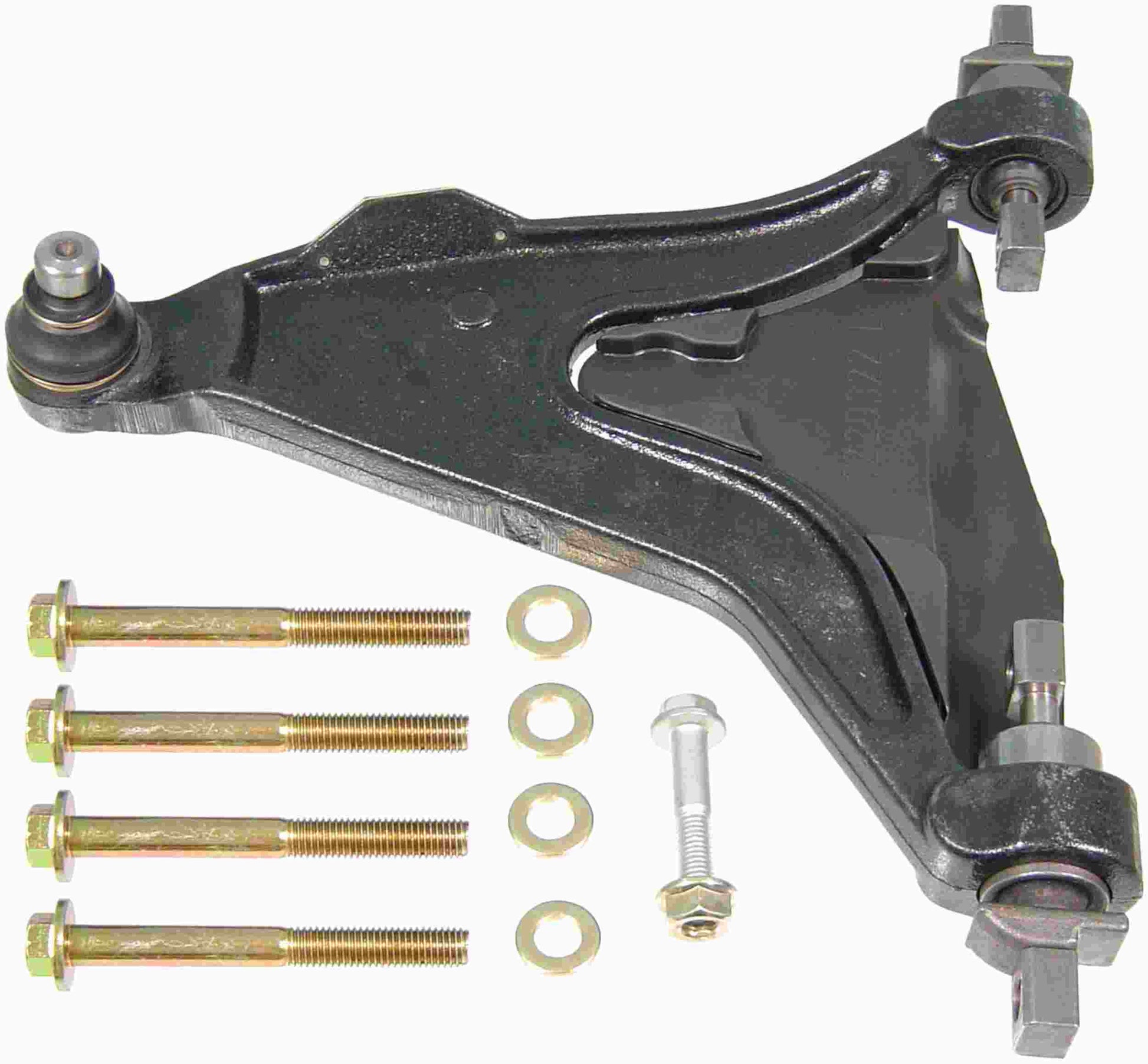 Angle View of Front Left Suspension Control Arm and Ball Joint Assembly DELPHI TC978