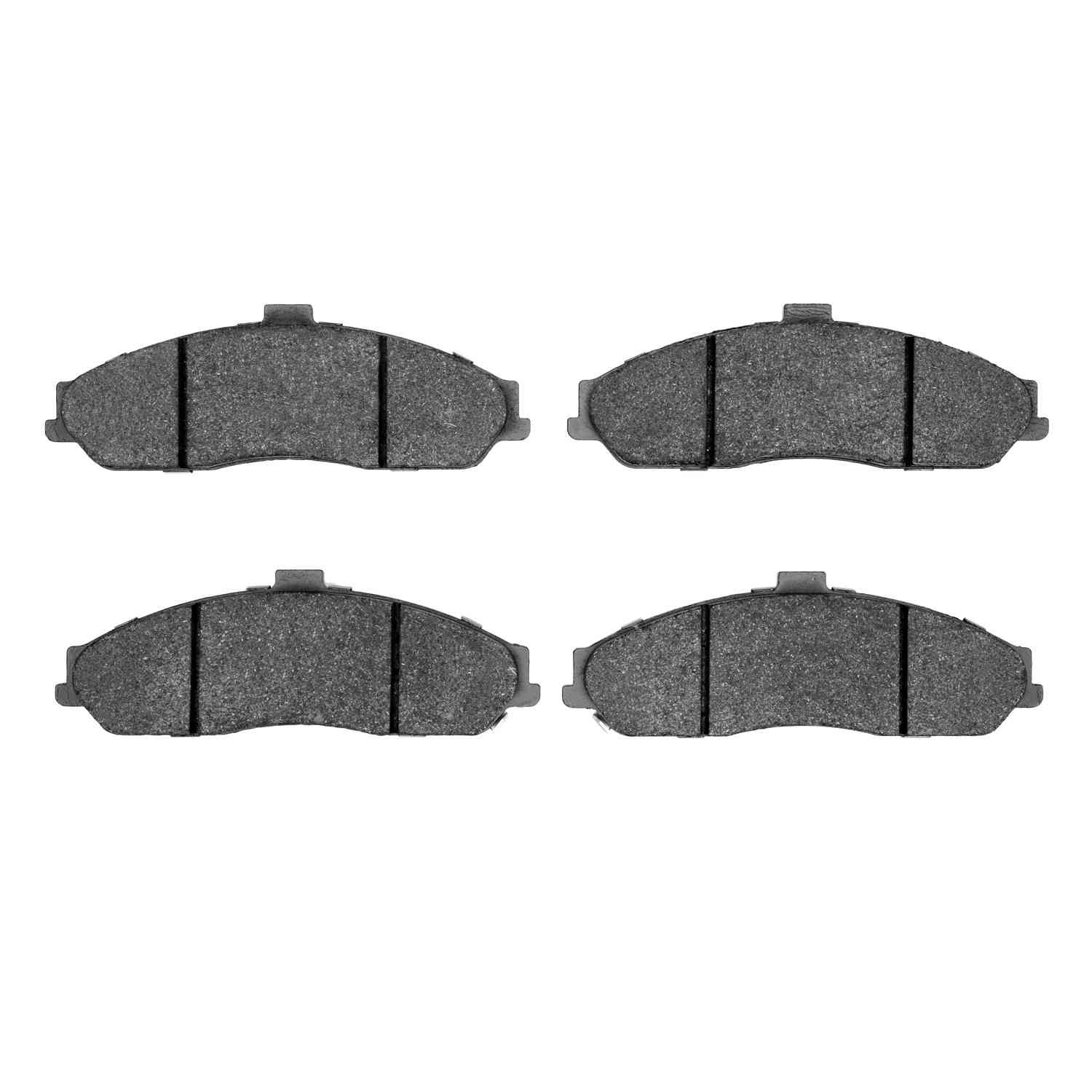 Front View of Front Disc Brake Pad Set DYNAMIC 1115-0731-00