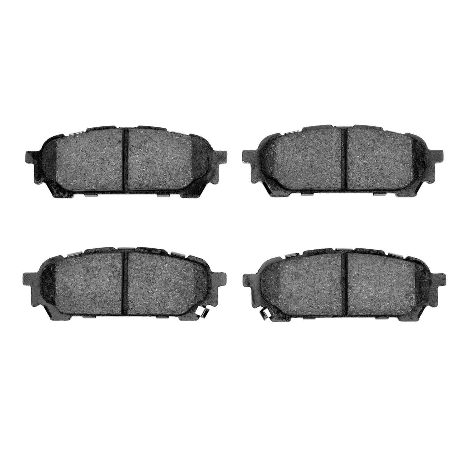 Front View of Rear Disc Brake Pad Set DYNAMIC 1115-1004-00