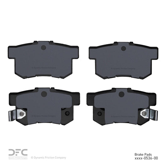 Back View of Rear Disc Brake Pad Set DYNAMIC 1310-0536-00