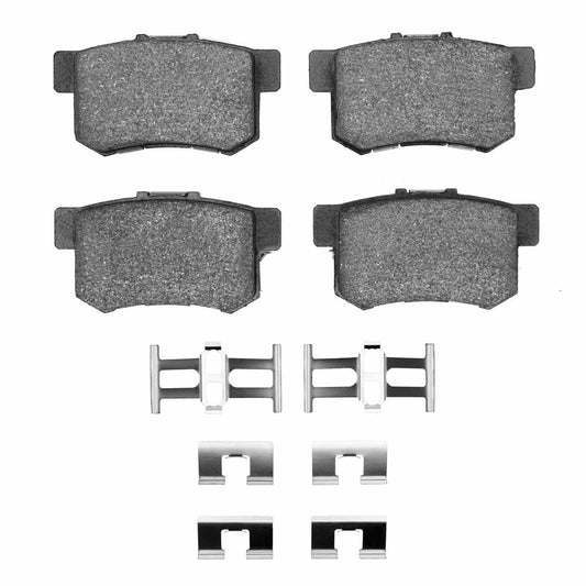 Front View of Rear Disc Brake Pad Set DYNAMIC 1310-0537-01