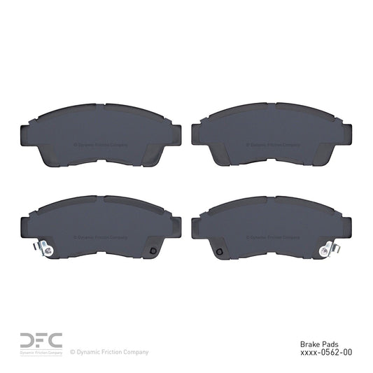 Back View of Front Disc Brake Pad Set DYNAMIC 1310-0562-00