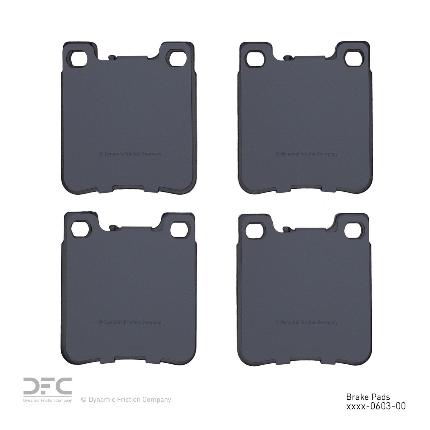 Back View of Rear Disc Brake Pad Set DYNAMIC 1310-0603-00