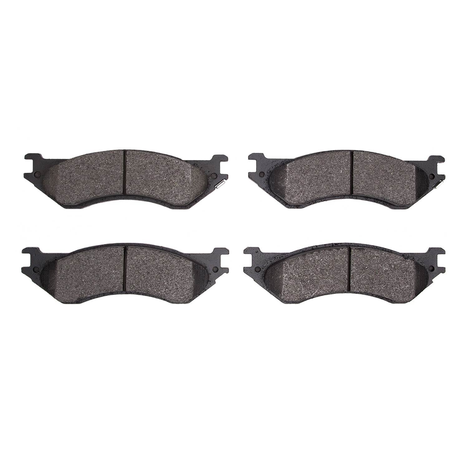 Front View of Front Disc Brake Pad Set DYNAMIC 1310-0702-10