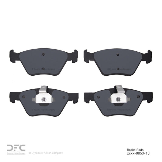 Back View of Front Disc Brake Pad Set DYNAMIC 1310-0853-10