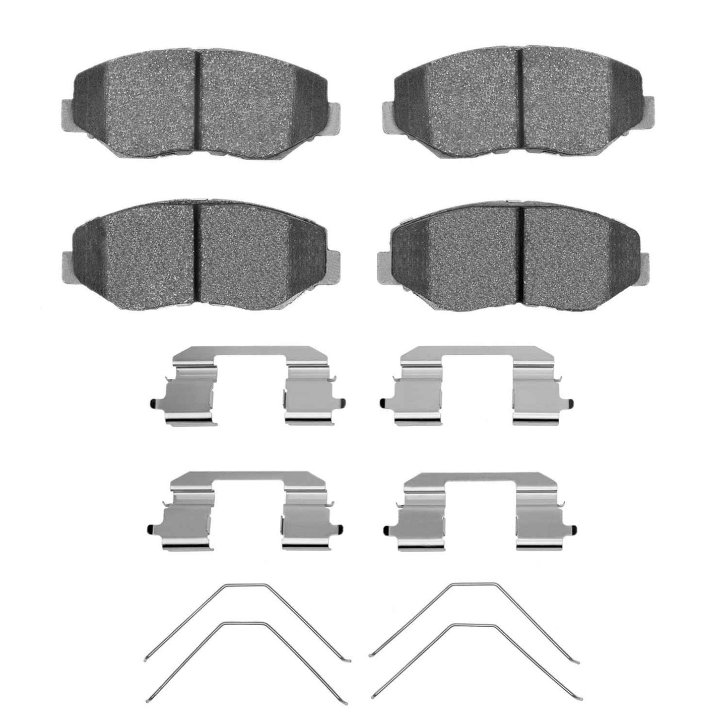 Front View of Front Disc Brake Pad Set DYNAMIC 1310-0914-01