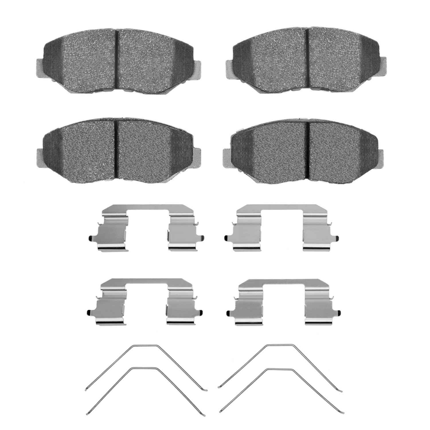 Front View of Front Disc Brake Pad Set DYNAMIC 1310-0914-01