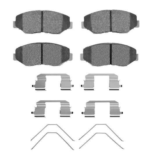 Front View of Front Disc Brake Pad Set DYNAMIC 1310-0914-01