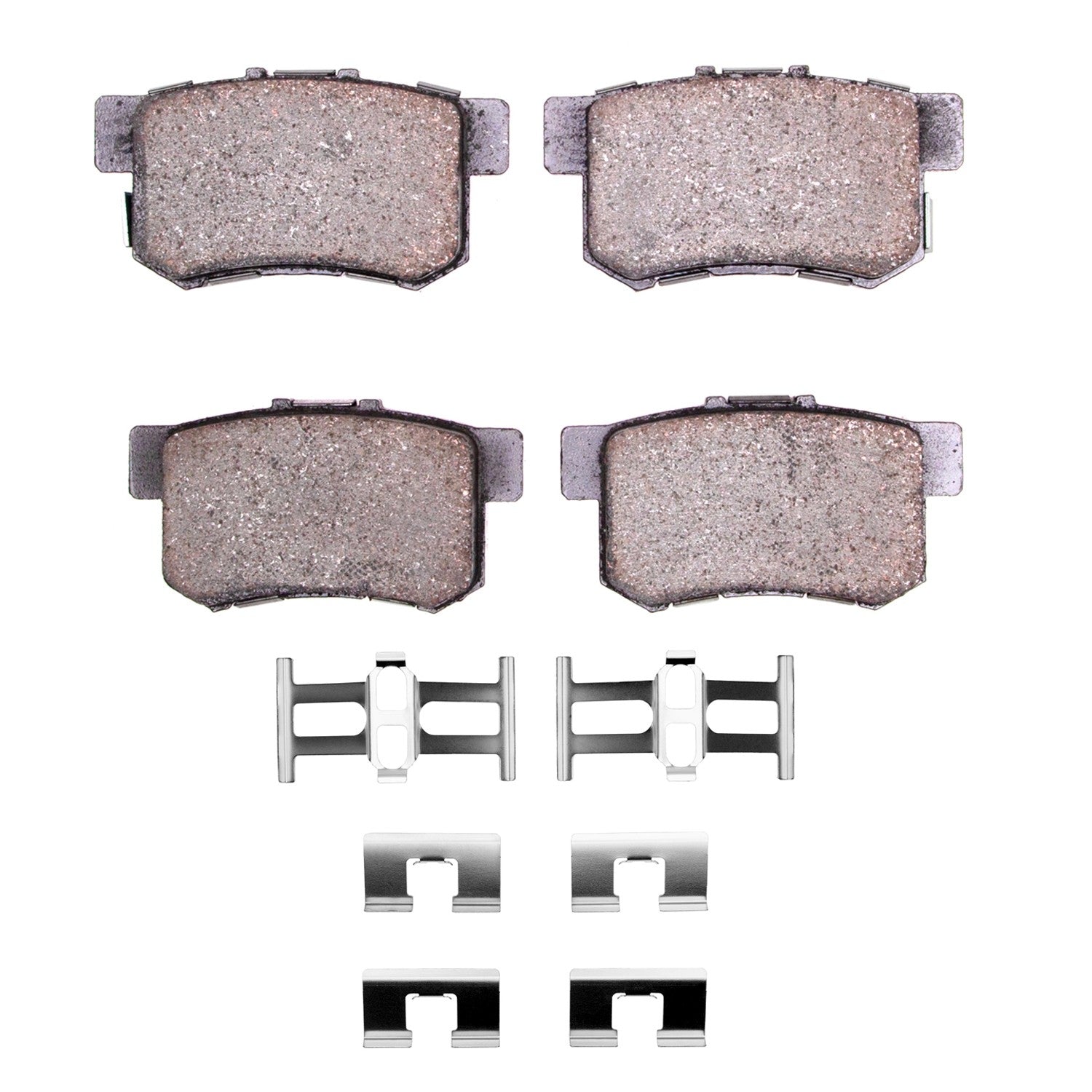 Front View of Rear Disc Brake Pad Set DYNAMIC 1310-1086-01