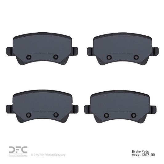 Back View of Rear Disc Brake Pad Set DYNAMIC 1310-1307-00