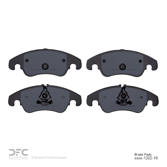 Back View of Front Disc Brake Pad Set DYNAMIC 1310-1322-10