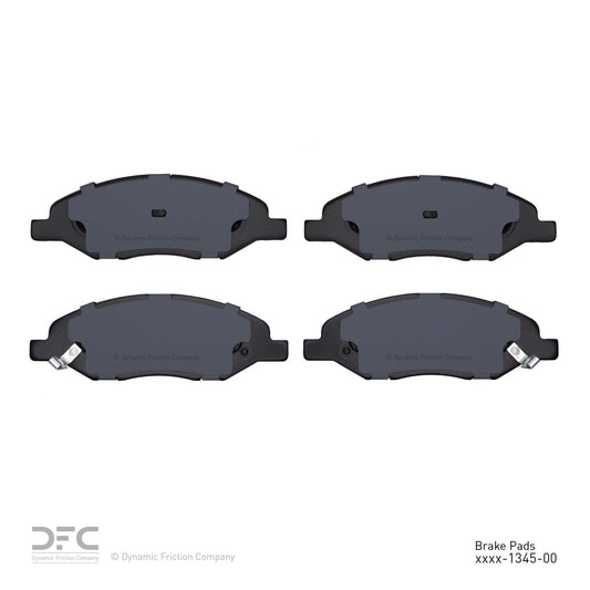 Back View of Front Disc Brake Pad Set DYNAMIC 1310-1345-00