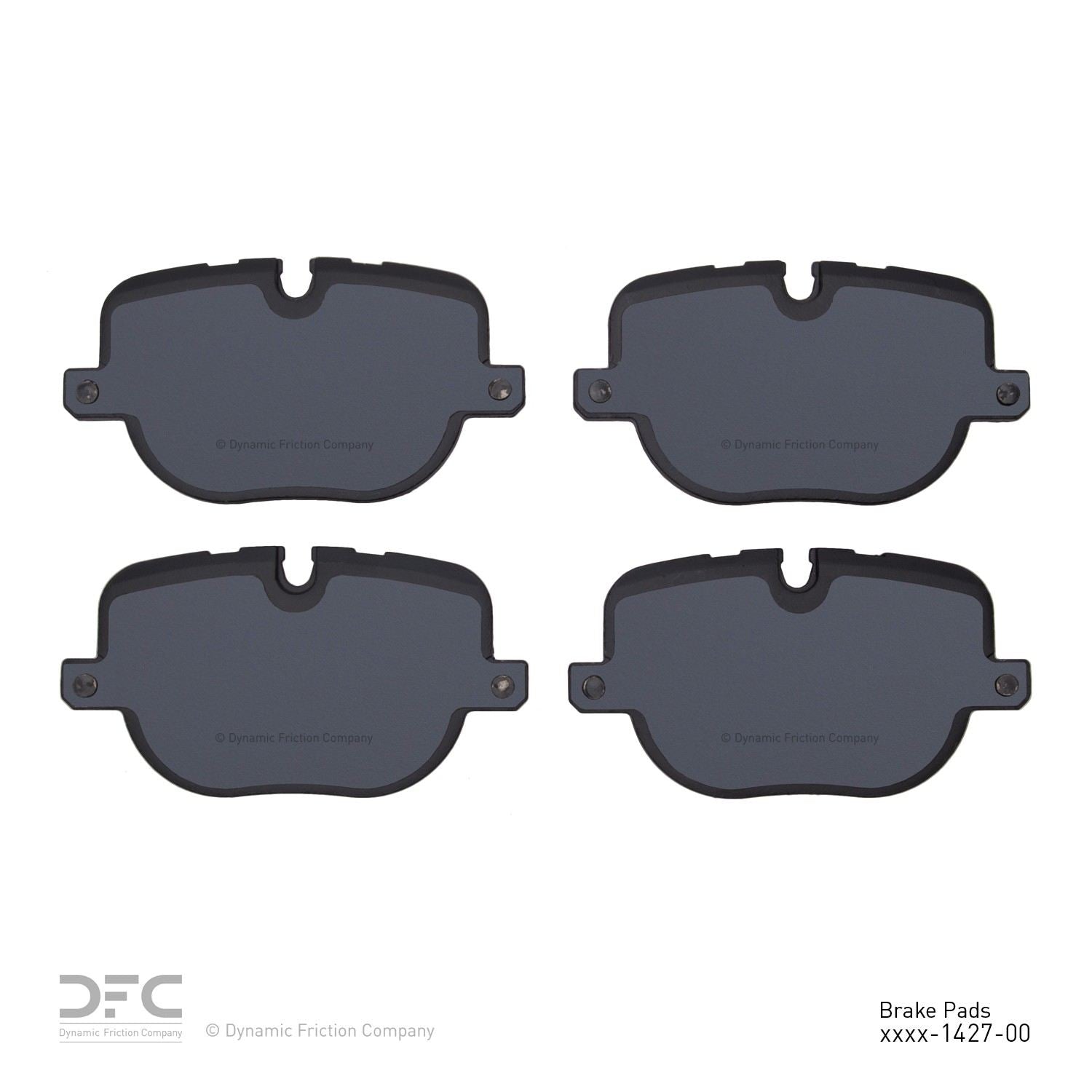 Back View of Rear Disc Brake Pad Set DYNAMIC 1310-1427-00