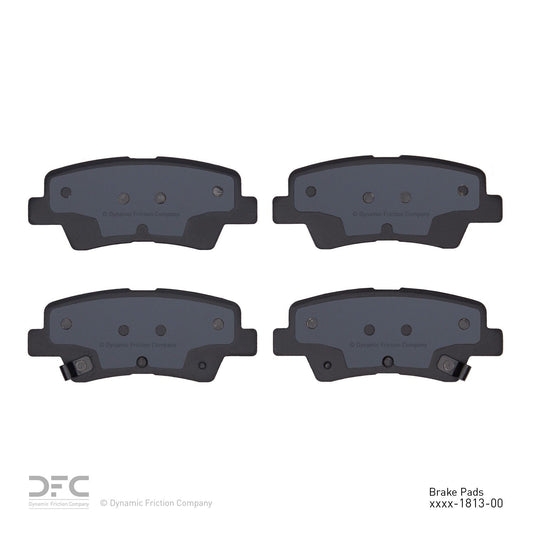 Back View of Rear Disc Brake Pad Set DYNAMIC 1310-1813-00