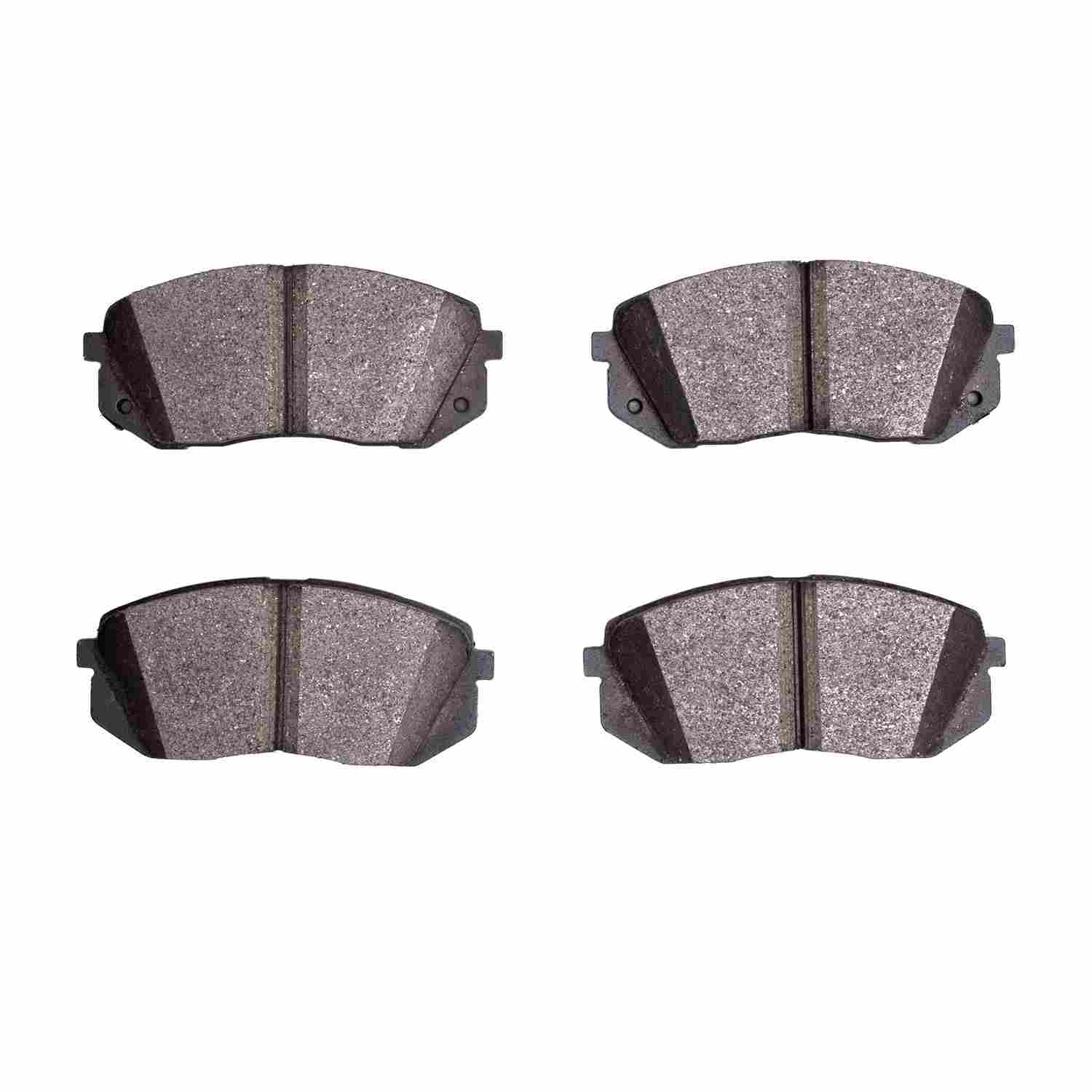 Front View of Front Disc Brake Pad Set DYNAMIC 1310-1826-00