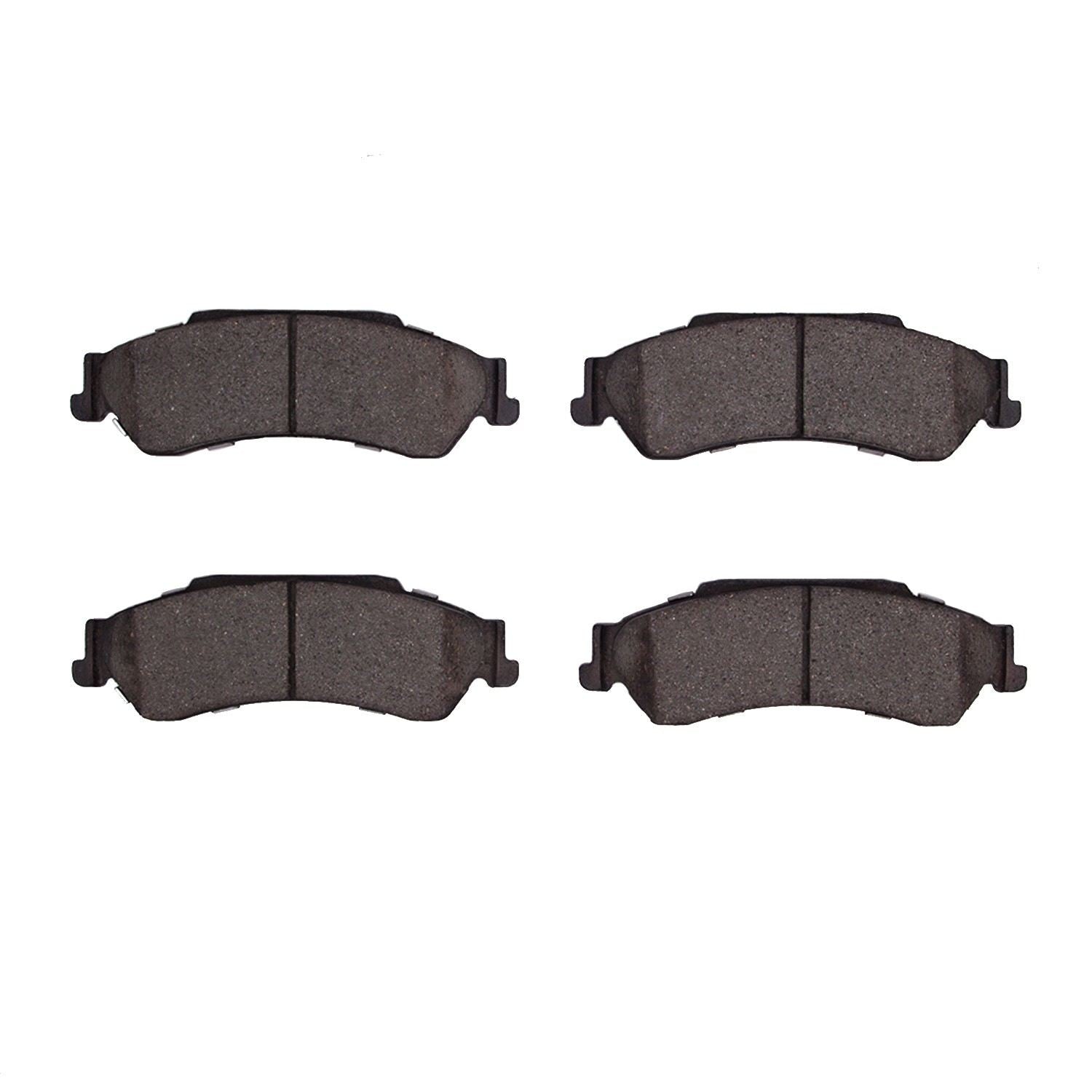 Front View of Rear Disc Brake Pad Set DYNAMIC 1311-0729-00