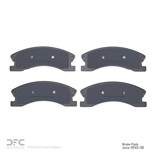 Back View of Front Disc Brake Pad Set DYNAMIC 1311-0945-00