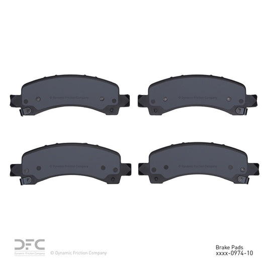 Back View of Rear Disc Brake Pad Set DYNAMIC 1311-0974-10