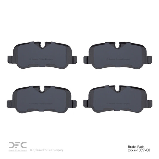 Back View of Rear Disc Brake Pad Set DYNAMIC 1311-1099-00