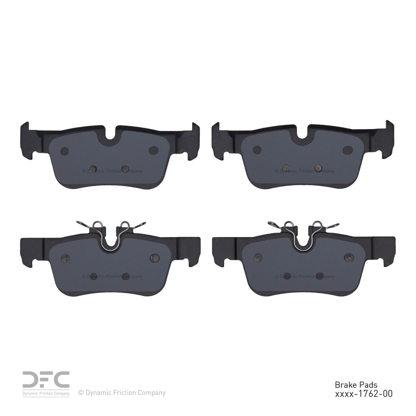 Back View of Rear Disc Brake Pad Set DYNAMIC 1311-1762-00