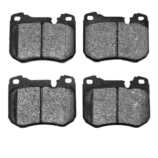 Front View of Rear Disc Brake Pad Set DYNAMIC 1551-0443-00