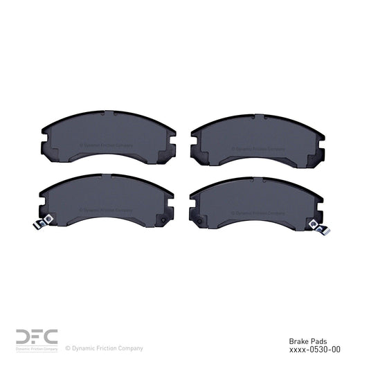 Back View of Front Disc Brake Pad Set DYNAMIC 1551-0530-00