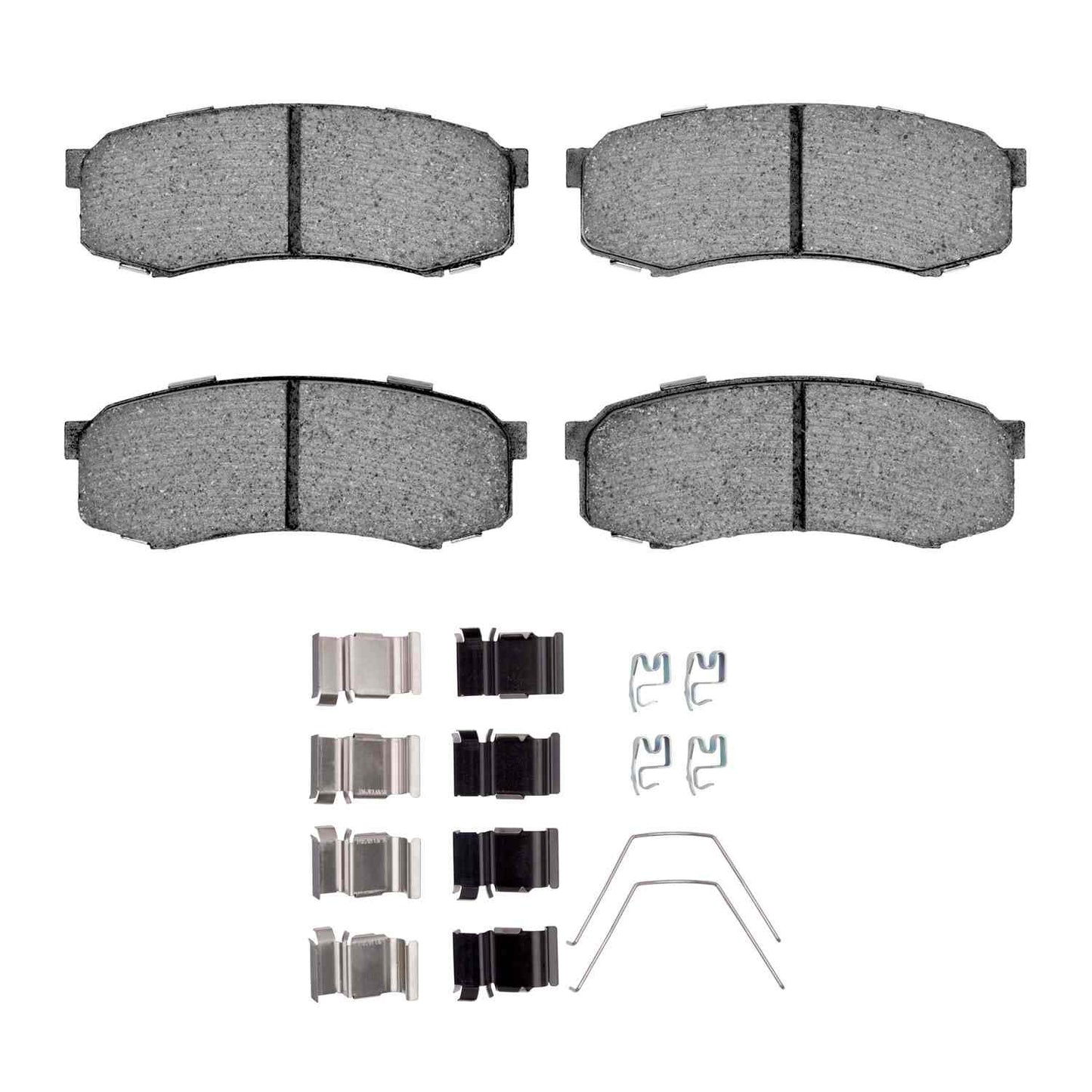 Front View of Rear Disc Brake Pad Set DYNAMIC 1551-0606-01