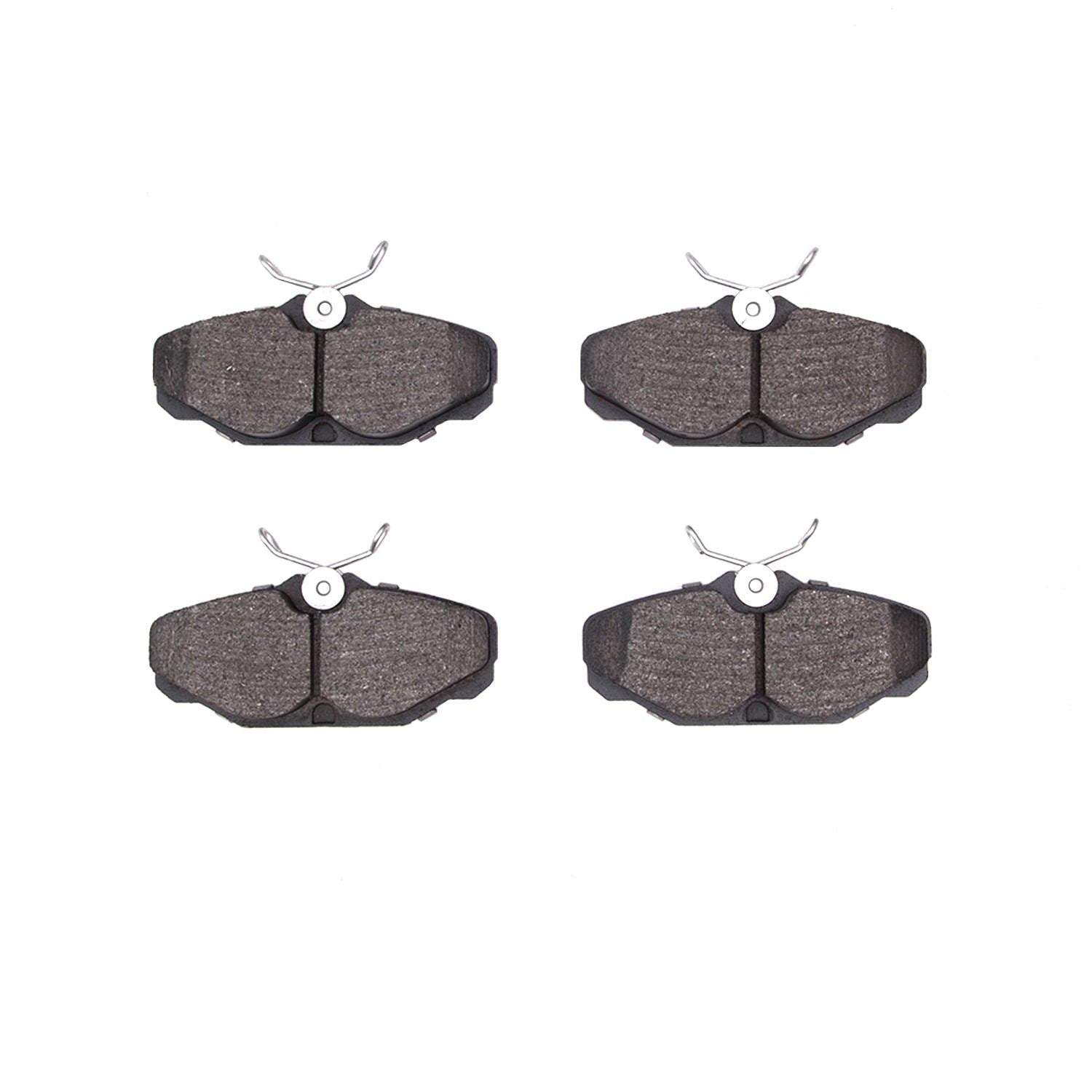 Front View of Rear Disc Brake Pad Set DYNAMIC 1551-0610-00