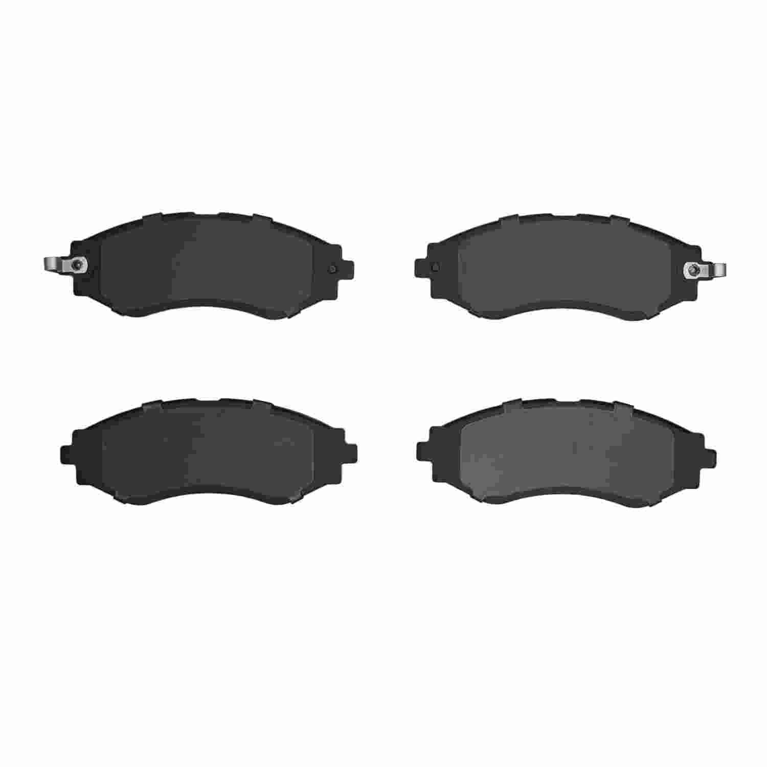 Back View of Front Disc Brake Pad Set DYNAMIC 1551-0797-00