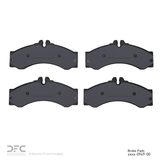 Back View of Front Disc Brake Pad Set DYNAMIC 1551-0949-00