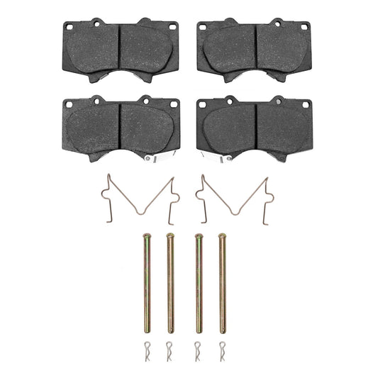 Front View of Front Disc Brake Pad Set DYNAMIC 1551-0976-01