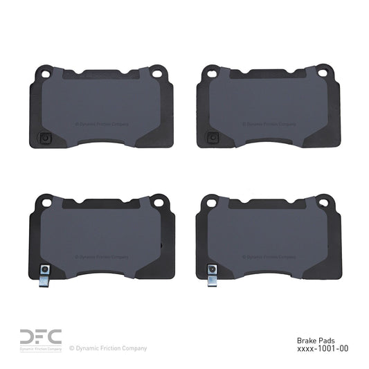 Back View of Front Disc Brake Pad Set DYNAMIC 1551-1001-00