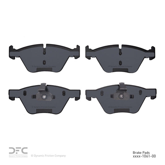 Back View of Front Disc Brake Pad Set DYNAMIC 1551-1061-00