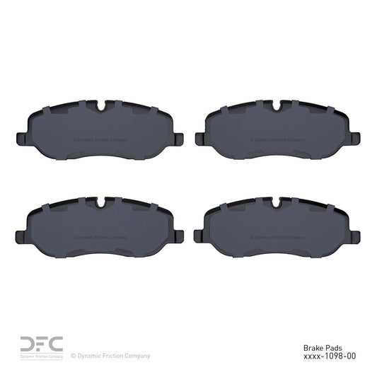 Back View of Front Disc Brake Pad Set DYNAMIC 1551-1098-00