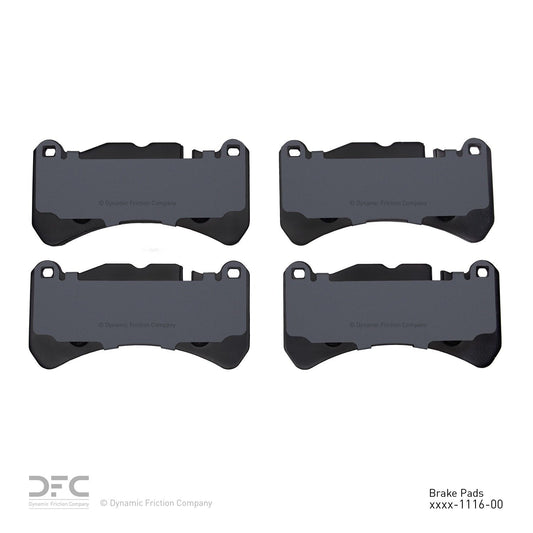 Back View of Front Disc Brake Pad Set DYNAMIC 1551-1116-00