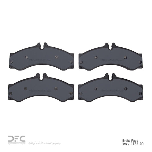 Back View of Front Disc Brake Pad Set DYNAMIC 1551-1136-00